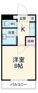 1Kの間取り画像