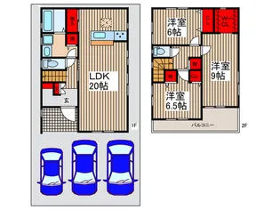 千葉県千葉市中央区亀岡町【一戸建】の間取り