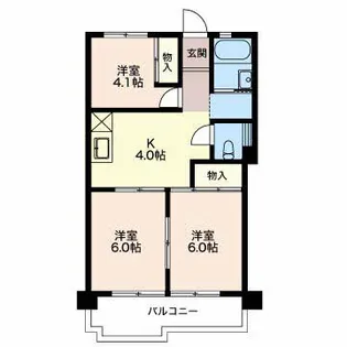 メゾン富士【2階】の間取り
