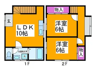 大阪府大阪狭山市東野中3【一戸建】の間取り