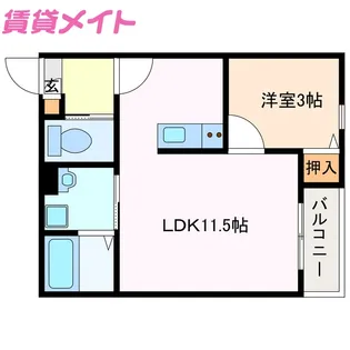 LECOCON桑名V【2階】の間取り