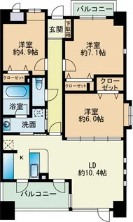 ル・ソンジュ樹【4階】の間取り
