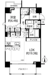 東京都港区麻布十番3【マンション】の間取り