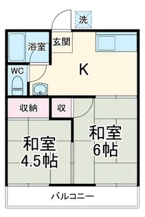 辻サンハイツ【1階】の間取り