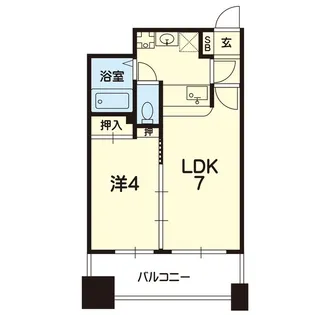 スカイガーデン水前寺【2階】の間取り