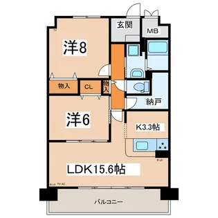 M’s GARDEN【4階】の間取り
