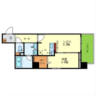 プラチナコート【4階】の間取り