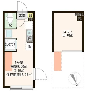 ピッコロモンド赤羽【2階】の間取り