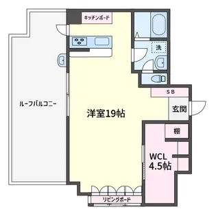 VILLAかたびら【4階】の間取り