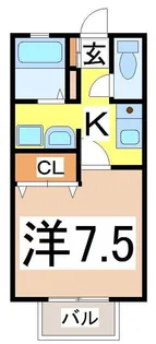 アビタシオンS【2階】の間取り