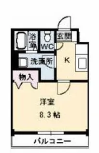 JRBハイツふしの【2階】の間取り