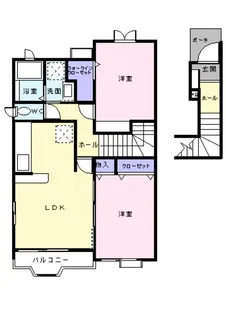 メロウ グローブA【2階】の間取り