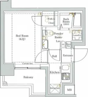 Valore Spazio kiyosumi-shirakawa【10階】の間取り