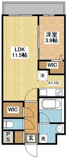 ヴィオラ矢上【4階】の間取り