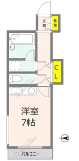 ライオンズマンション熊本中央【7階】の間取り