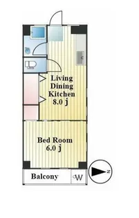 ハイツ高康【4階】の間取り