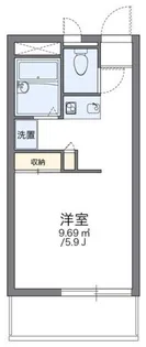 レオパレスけやき【1階】の間取り