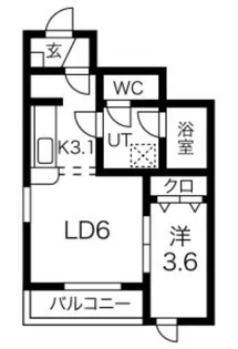 Charmant court【1階】の間取り