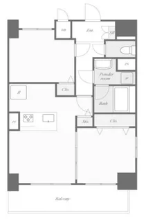東京都荒川区東日暮里2【マンション】の間取り