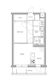 エルプレイス文京大塚【1階】の間取り