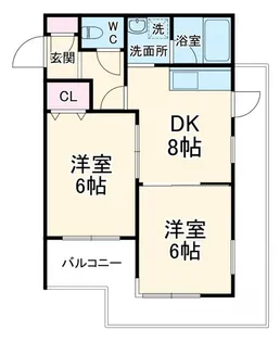 ドリームマンション登戸第二【2階】の間取り