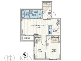 エフュート宮の沢【2階】の間取り