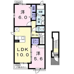 静岡県浜松市中央区大瀬町【アパート】の間取り