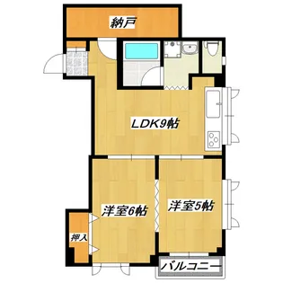 北小岩パレス【3階】の間取り
