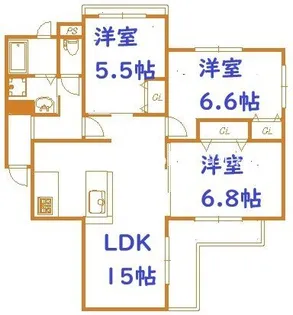 パルテール日吉本町【1階】の間取り