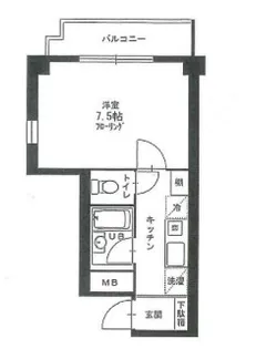 オークレット洗足池【2階】の間取り