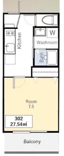 戸蒔ビル【3階】の間取り