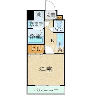 アンプルールフェールリアン・ケー・エム【3階】の間取り
