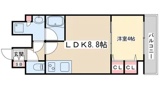 スプランディッド7【8階】の間取り