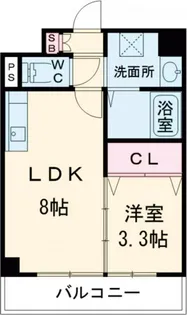 スプランディッド堺東【3階】の間取り