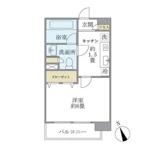 エコロジー白山レジデンス【7階】の間取り