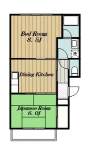 亀屋マンション【2階】の間取り