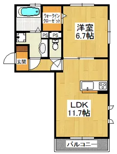 メゾン・ドゥ・ボネール【3階】の間取り