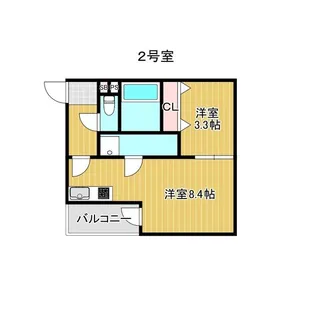 Katze志賀本通【2階】の間取り