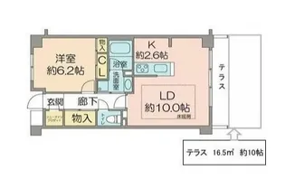 神奈川県横浜市青葉区田奈町【マンション】の間取り