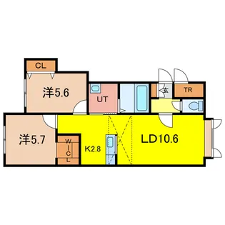 ブレッザ B【2階】の間取り