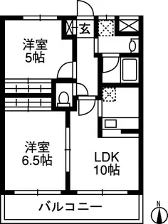 グランドパレスNS-77【5階】の間取り
