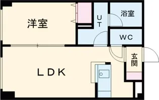 アムール東札幌【1階】の間取り