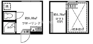 東京都世田谷区北烏山1【アパート】の間取り