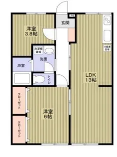 エステートピアラフォーレA【1階】の間取り