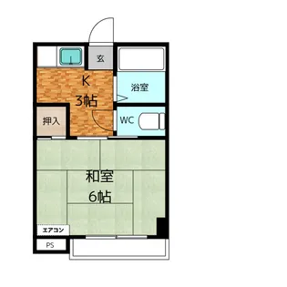 コスモサンピア【1階】の間取り