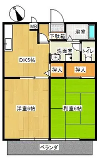 メゾントレビ ? A棟【2階】の間取り