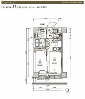メインステージ浮間舟渡【5階】の間取り