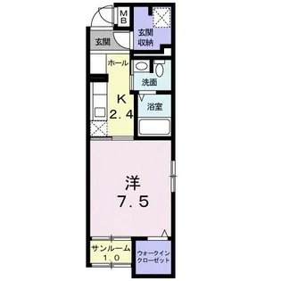 メルヴェーユ大成【1階】の間取り