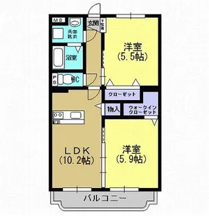 アクロス28【1階】の間取り