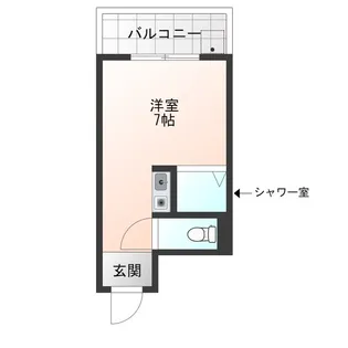 ハイネス岡崎【7階】の間取り